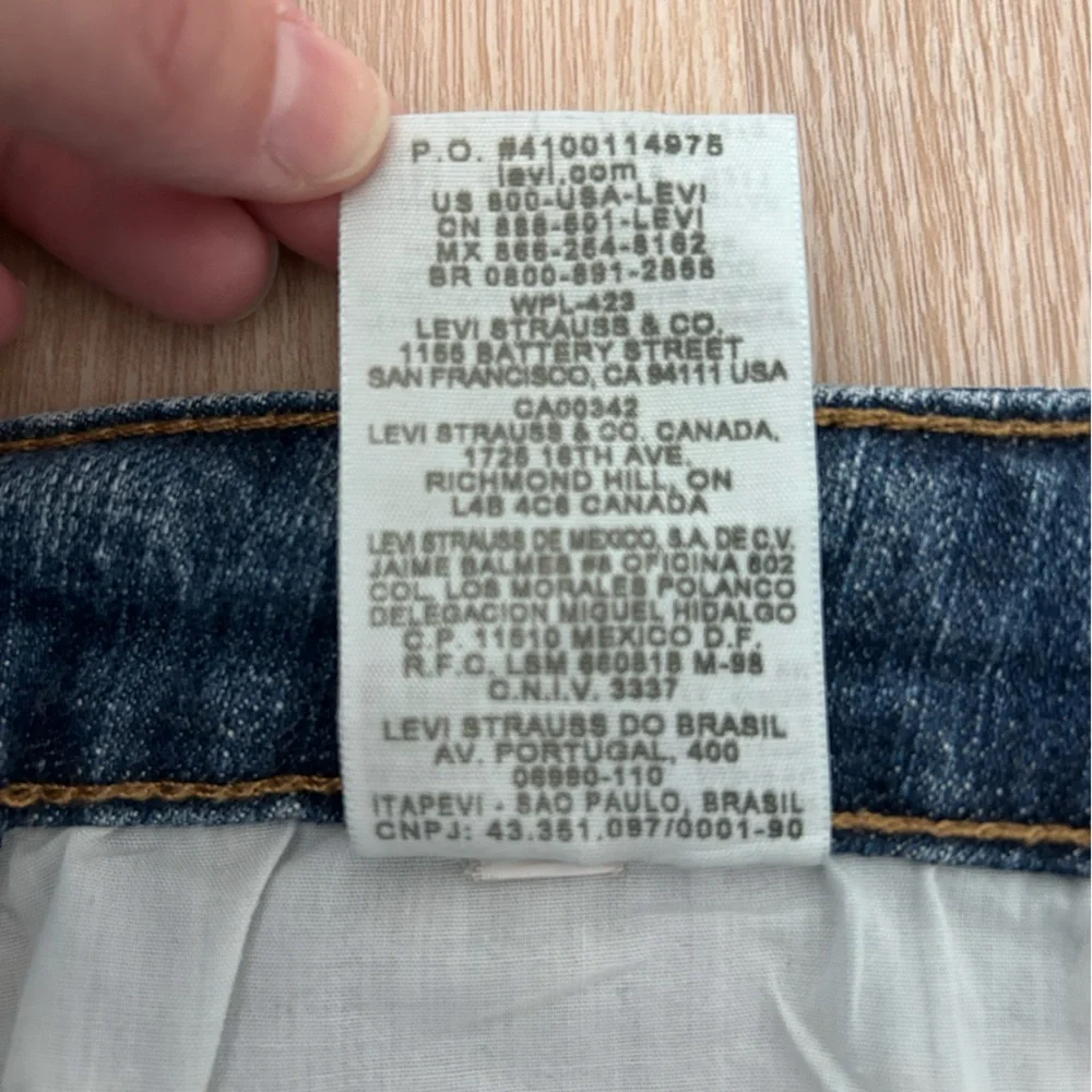 Levis The Original Jean Mid Rise Skinny Medium Wash   5 Pocket Size 16 Women’s - Picture 9 of 9